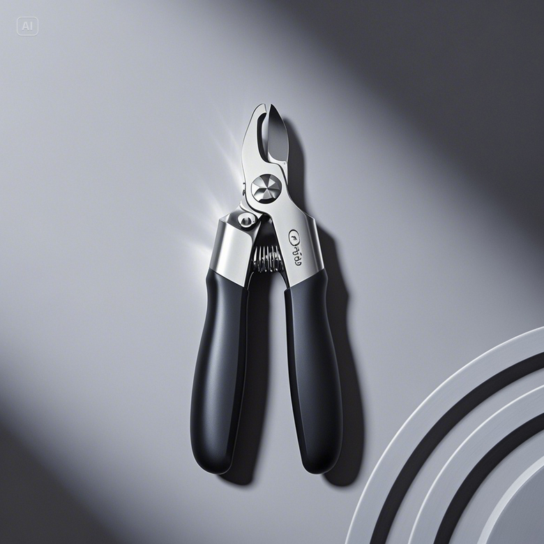 a pair of scissors with black handles