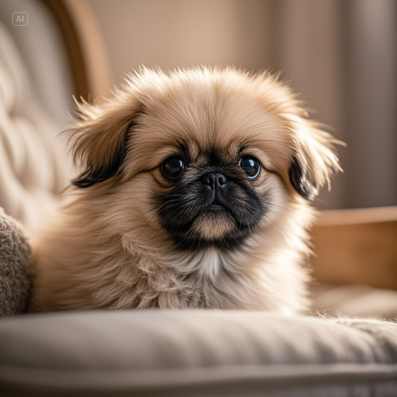 a dog lying on a couch